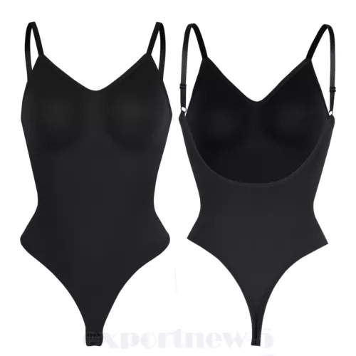 Body para mujer espalda baja control abdomen sin costuras espalda sin espalda modelador calzoncillos top - Imagen 31 de 44