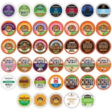 Perfect Samplers Single Serve & Decaf K Cups Variety Pack Unflavored & Flavor...