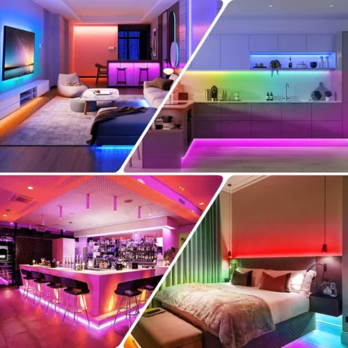Striscia Striscia LED SMD 5M 5050&RGB con Controller e Telecomando Dimmar Band - Foto 3 di 9