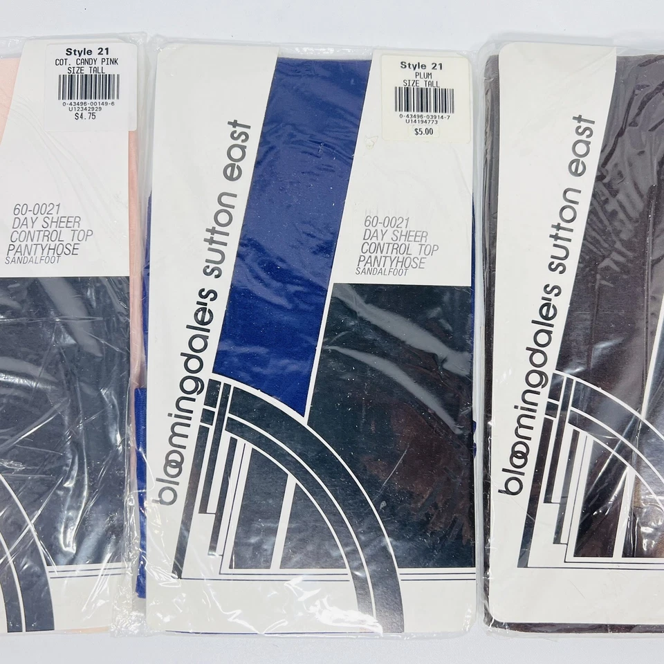 Pantimedias Bloomingdale’s Sutton East Estilo 21 Talla Alto Espresso Ciruela Rosa 3 Pares Foto 3 de 4