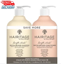 Hairitage Length Check! Biotin Infused Shampoo & Conditioner Value Set, 2 count