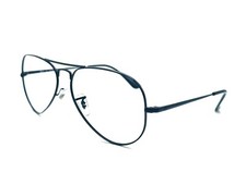 ORIGINAL RAY BAN RB 6489 AVIATOR METAL II 2503 Black Eyeglasses 58mm 14 140