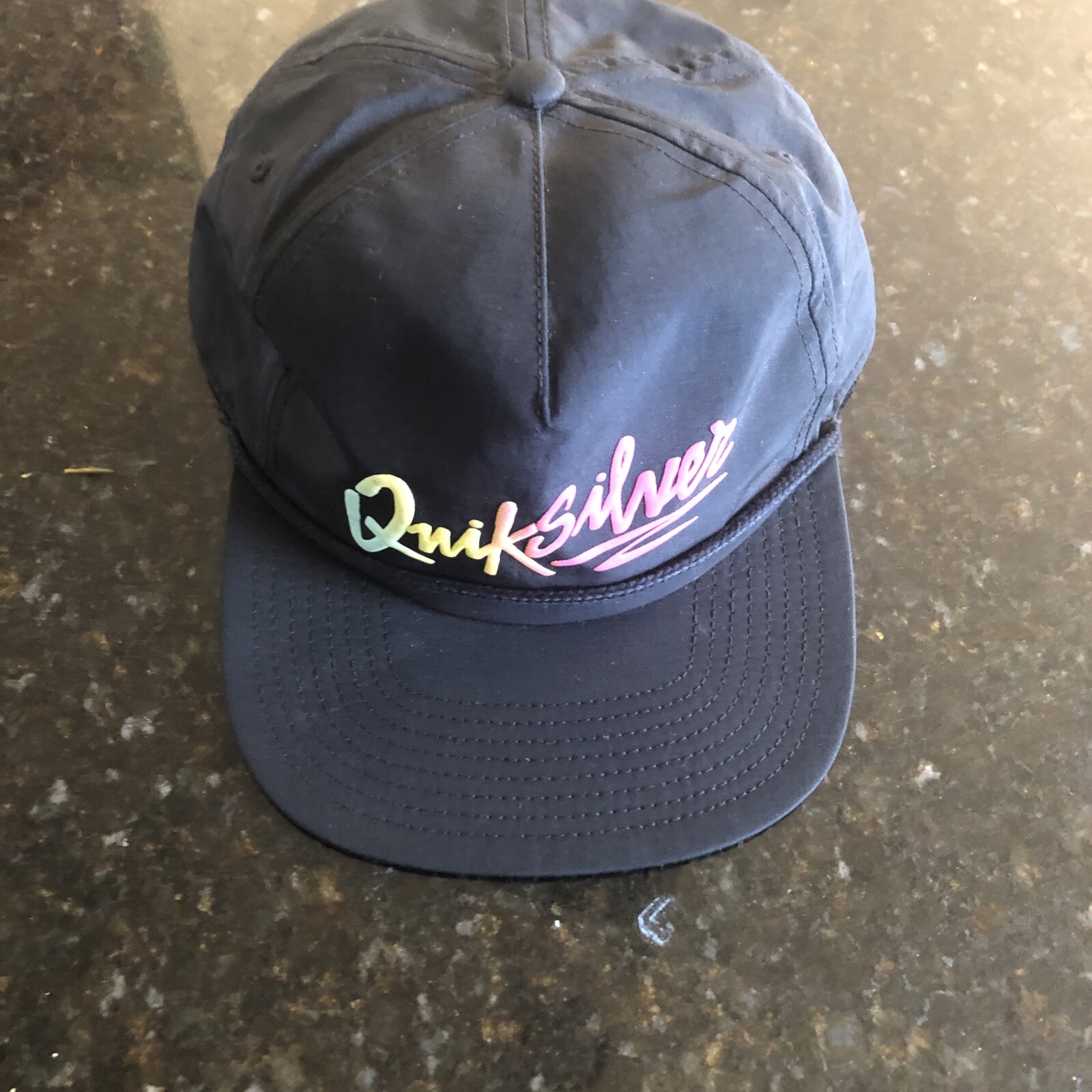 QUIKSILVER STRAP BACK SCRIPT HAT - image 1
