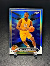 2023-24 Topps Chrome Metta World Peace #13 Refractor Los Angeles Lakers