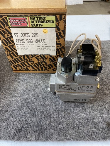 White Rodgers 36c76 Gas Valve Type 217 24v 1/2x1/2 New Open Box - Afbeelding 1 van 5