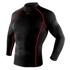 Take Five Mens Skin Tight Compression Base Layer Running Shirt S~2XL Black 199