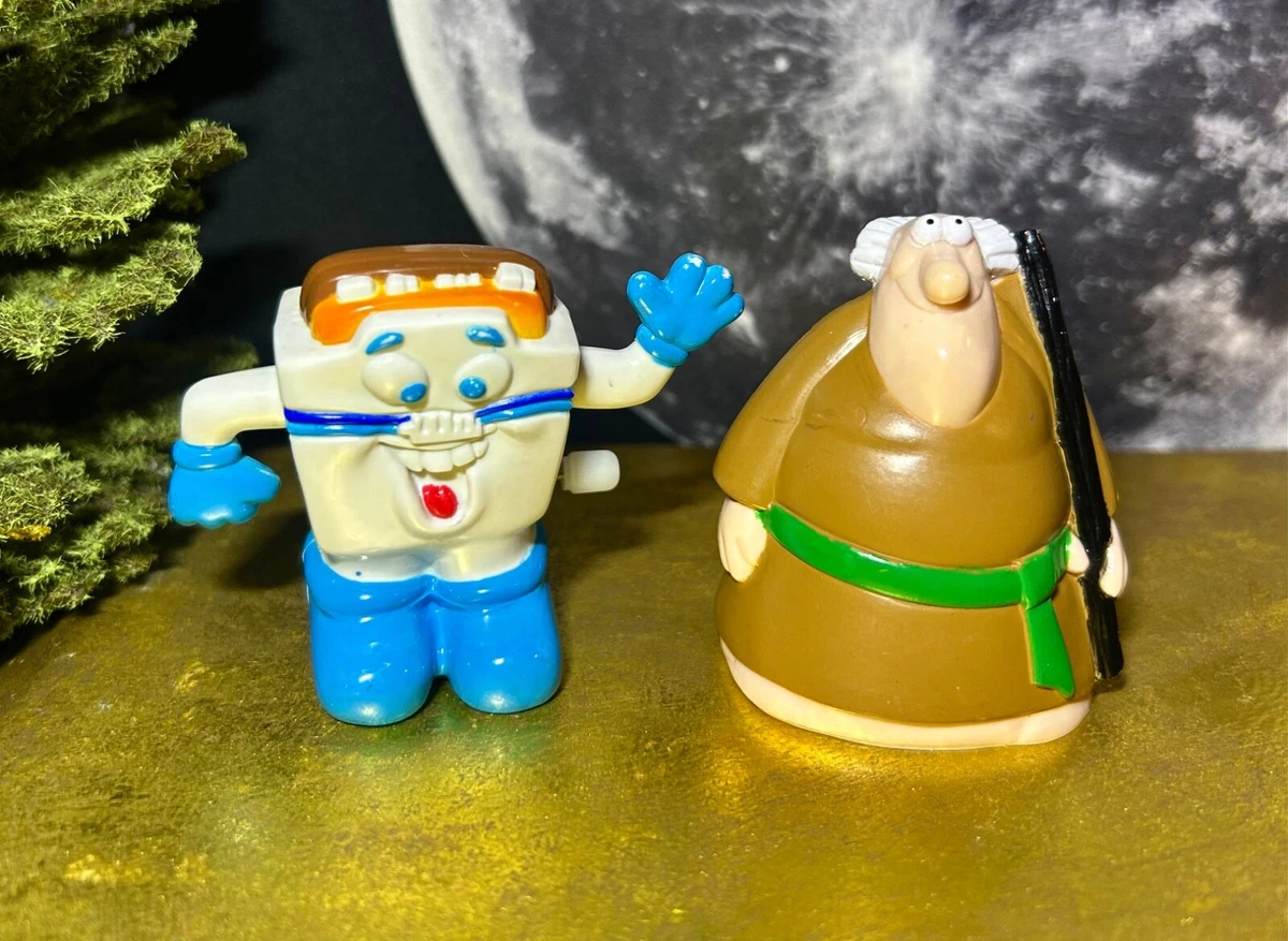 超レア　ホワイトキャッスル　White Castle ミールトイ　ビンテージ 1992 WHITE CASTLE WIND-UP CASTLEBURGER DUDES SET OF 4 RARE