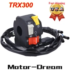 Left Handlebar Kill Switch for Honda FourTrax 300 TRX300 FW 2x4 4x4 1996-00 ATV 