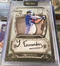 2024 Wild Card Matte Yeiner Fernandez Chrome Top Dodgers Prospect Auto #1/2