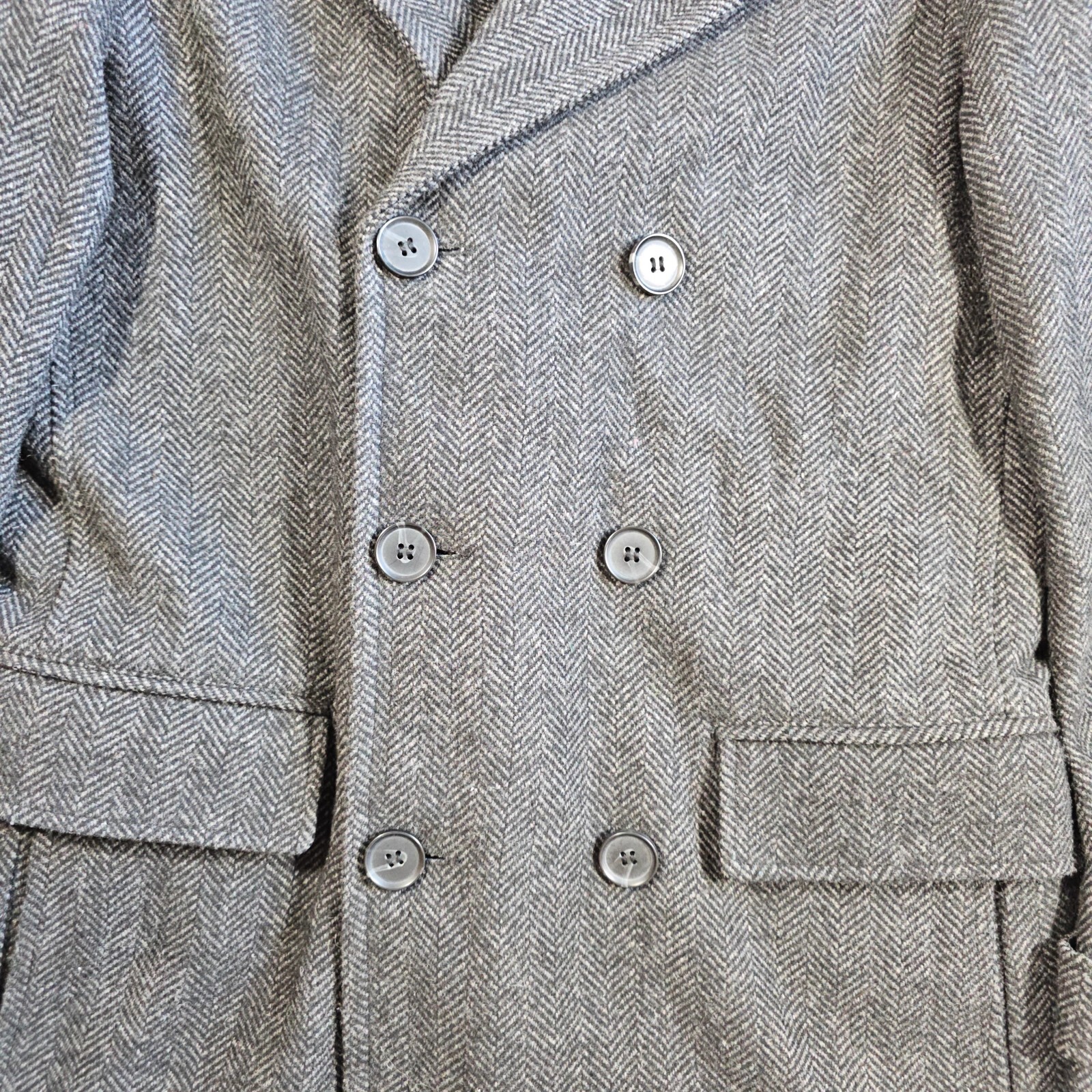 Peacocks Poly/Wool Blend Coat Black Small image 4
