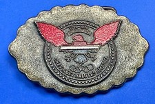 Chevrolet salutes America's Bicentennial Celebration car collector belt buckle
