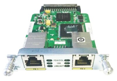 (1)  OEM Cisco HWIC-2FE  10/100 routed port HWIC hi-Speed WAN Interface card