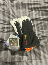 New Leki Double Extreme Ski Gloves Mens 8.0 Small Goretex Leather
