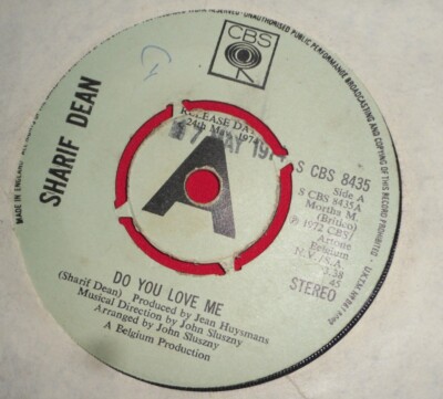 SHARIF DEAN - DO YOU LOVE ME -.VINYL 7'' 45RPM.CBS.EXC PROMO COPY 