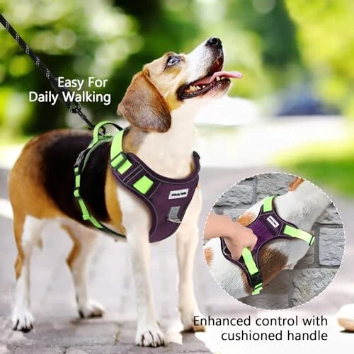 Dog Harness for Large Medium X-Large Sized Dog, No Pull Tatical Small Purple Dog Harness for Large Medium X-Large Sized Dog, No Pull Tatical Small Purple