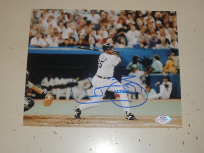 CECIL FIELDER Autograph Auto 8x10 Detroit Tigers White Photograph Photo ...