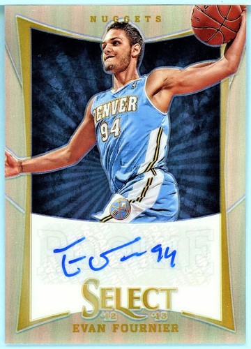 Evan Fournier [Autograph Prizm] #189 2012 Panini Select card