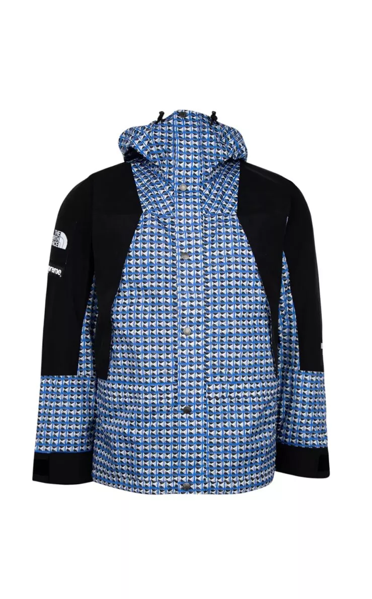 Veste bleue royale cloutée lumière de montagne Supreme X The North Face XL