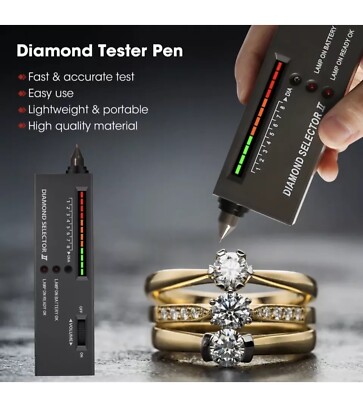 Diamond Selector II Testerstift für Edeldiamanten Rubin Saphir Tragbar