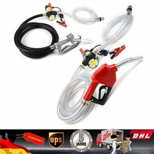 50L/Min 12V Dieselpumpe Heizölpump Selbstansaugend Zapfpistole Mit Zählwerk Pump