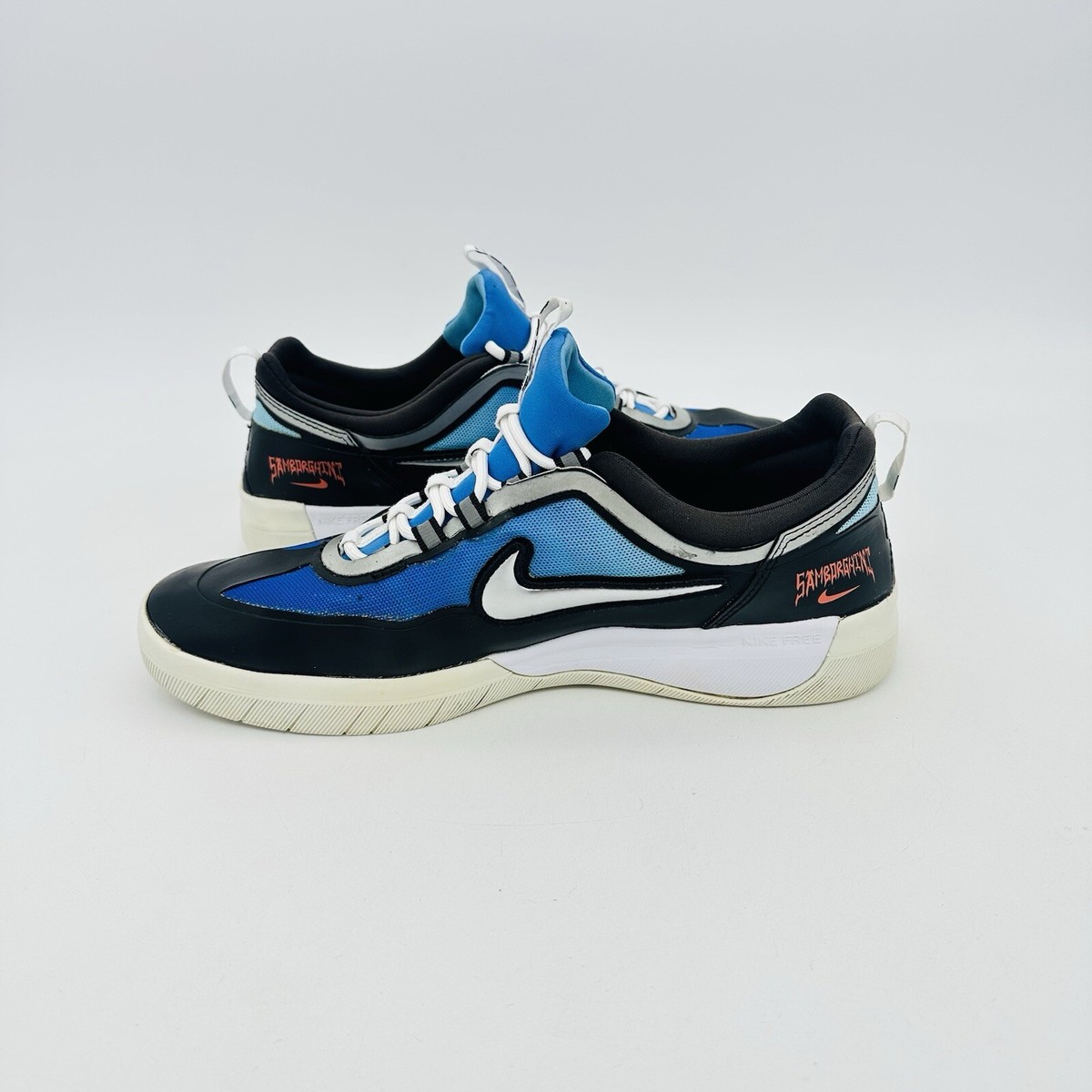 Nike Samborghini x Nyjah Free 2 Premium SB Light Mens Shoes Size 9.5 Blue Size 12 - Samborghini x Nike Nyjah Free 2 Premium SB Light  main image 2