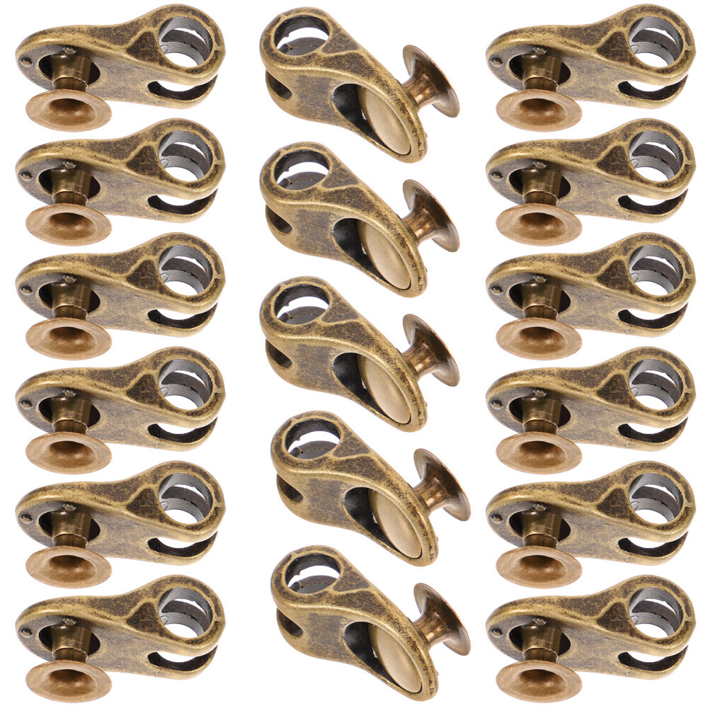 APL 20pz Connettori Lacci per Scarpe per Stivali Sportivi e Artigianato Fai da Te Fibbie Durevoli