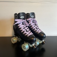 VNLA V-LINE Quad Outdoor Black Leather Skates...