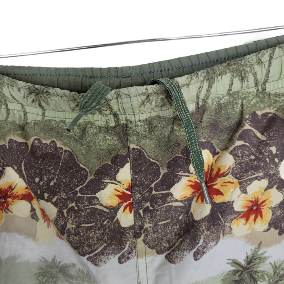 Bañador SPEEDO para hombre 2XL mezcla de algodón palmeras hawaianas malla bolsillos forrados  Foto 3 de 4