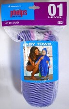 Michael Phelps Swim Method 01 Level Purple Baby Towel - Ages 0 - New in Package