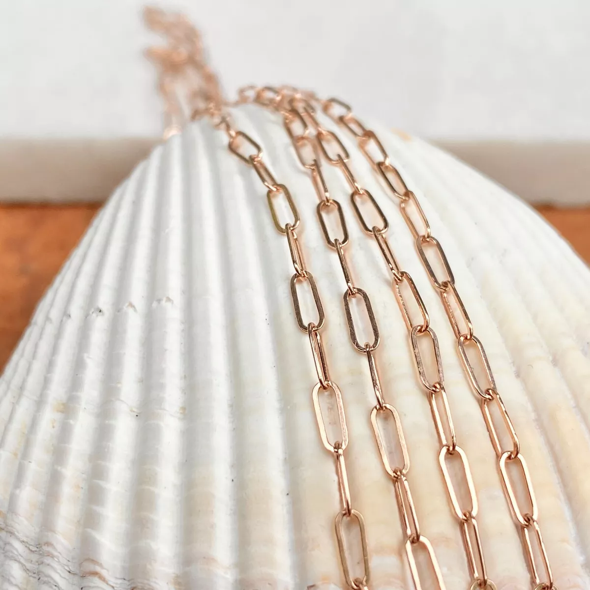 14kt rose gold chain outlet