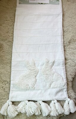 BRAND NWT HOUSE & GARDEN SPRING EASTER BUNNY 16X72'' TABLE RUNNER