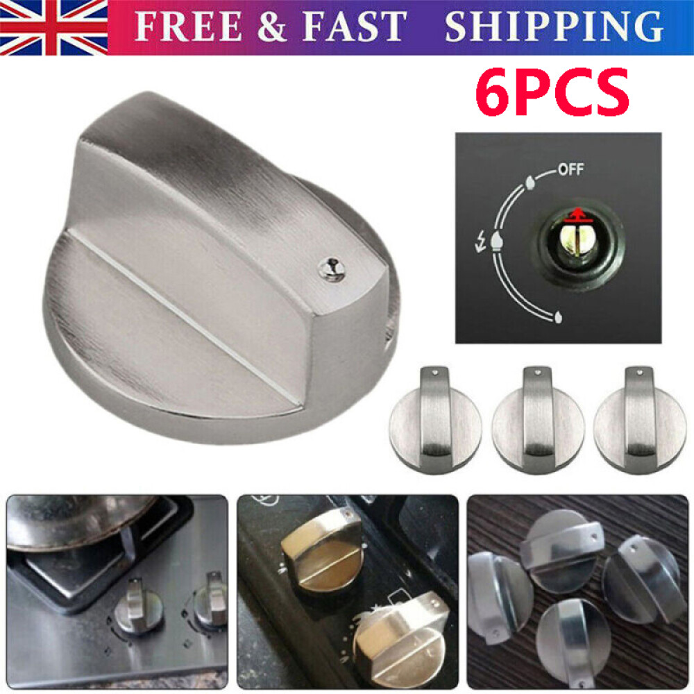 6 pcs Universal Gas Stove Knobs Cooker Oven Hob Control Knobs Switch