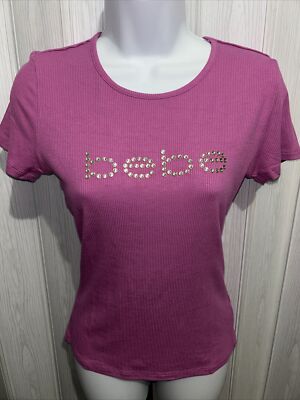 Bebé Logo Rhinestones With Exclusive Decoration,Color:spring Crocus,Size(S)#275