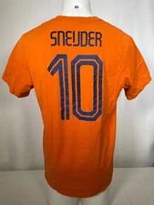 Wesley Sneijder #10 Netherlands Soccer Nike Orange Jersey T-Shirt Men's XL