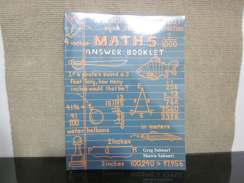 TEACHING TEXTBOOKS MATH 5 Answer Key Booklet Greg Shawn Sabouri