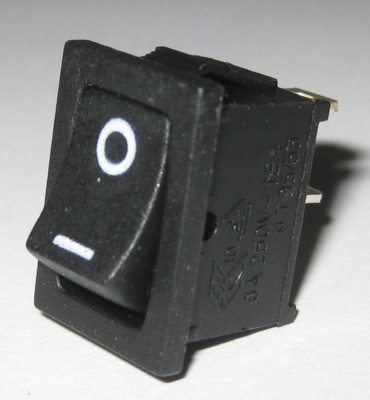 Jackson Electronics JS-606 Miniature Rocker Switch - SPST - 125V 10A - 250V 6A