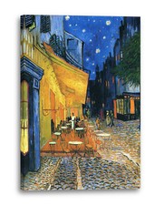 Kunstdruck Vincent van Gogh - Nachtcafé/Nachts vor dem Café an der Place du For