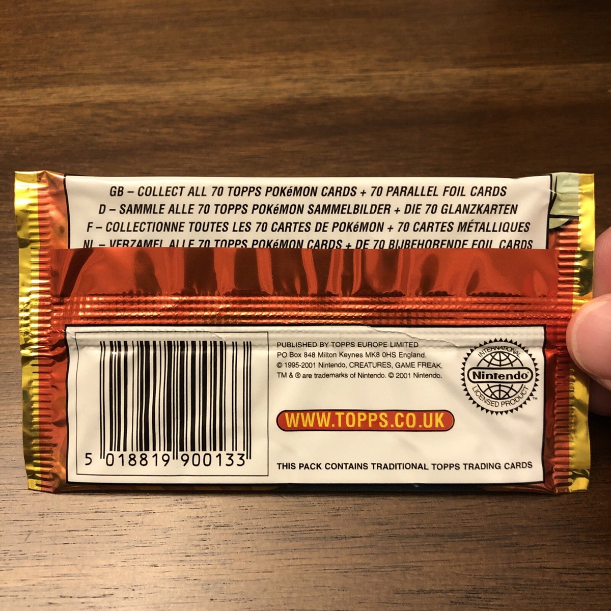 Pokemon Topps Johto Series 3 Sealed Booster Pack 8 Cards w