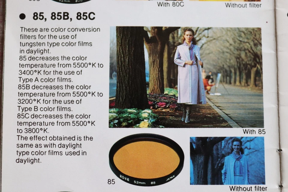 New Vtg HOYA 55mm 85A Warm FILTER Japan 55mm 85A Conversion/Light Balance - MINT - Image 4 of 4