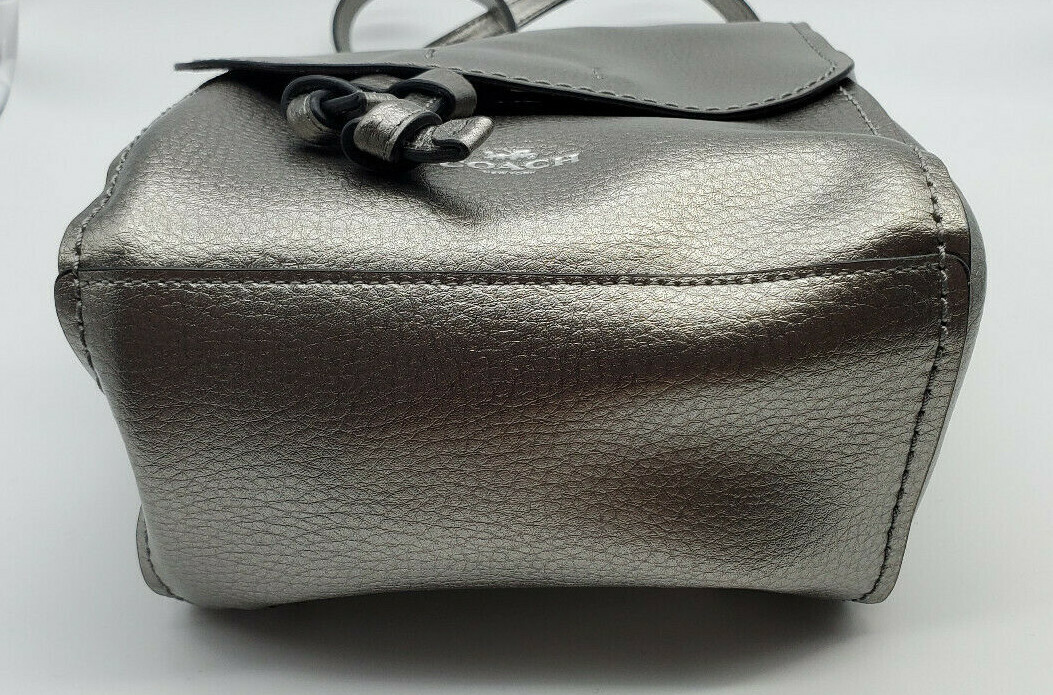 NWOT Coach Mini Derby Backpack Bookbag F16605 Metallic  display picture 1