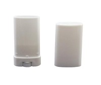 Topwel 10pcs 15ml Deodorant Containers White Empty Plastic Oval Lip Balm Tubes Topwel 10pcs 15ml Deodorant Containers White Empty Plastic Oval Lip Balm Tubes