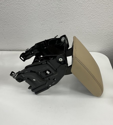 2014 Audi A4 Center Console Arm Rest w/ Bracket BEIGE OEM - Picture 7 of 9