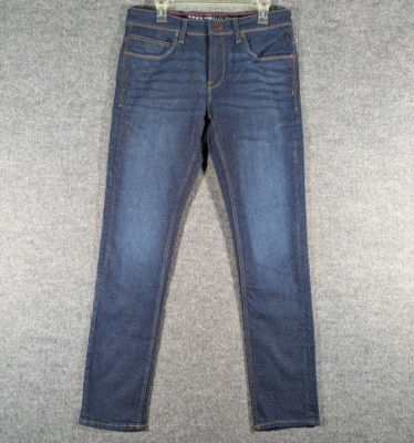 Ecko Unltd Jeans Slim Fit Shape Narrow Leg Blue Dark Wash Mens 32x32 Denim Pants