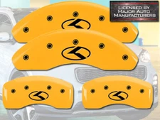 2014-2019 Cadenza Front Rear Yellow MGP Brake Disc Caliper Covers "K" Electronic