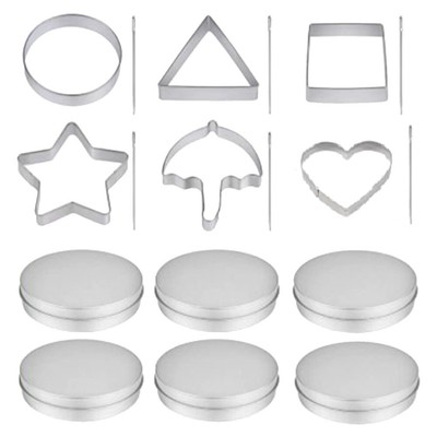 Sugar Pie Making Tool Heat Resist Metal Cookie Mold Disc for Party Candy Game