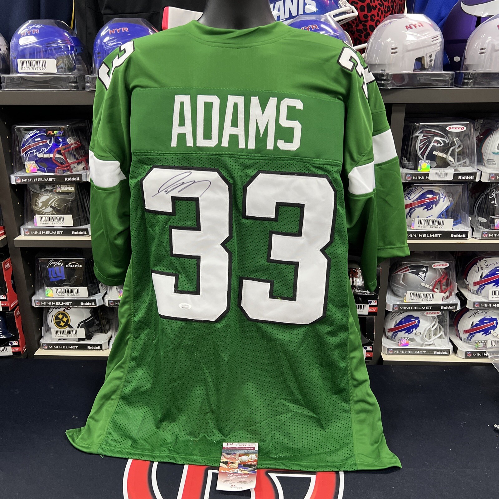 Jamal Adams Autographed Signed New York Jets Green Jersey JSA 