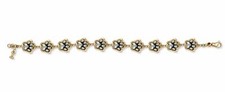Dog Paw Bracelet Jewelry Silver And Gold Handmade Dog Bracelet PZ2-BG