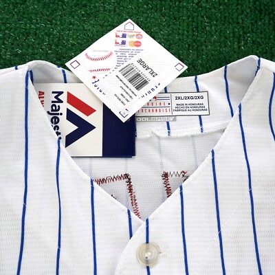 Maillot De Baseball Kris Bryant - Chicago Cubs - Majestic XL Blanc - Version Authentique Cool Base