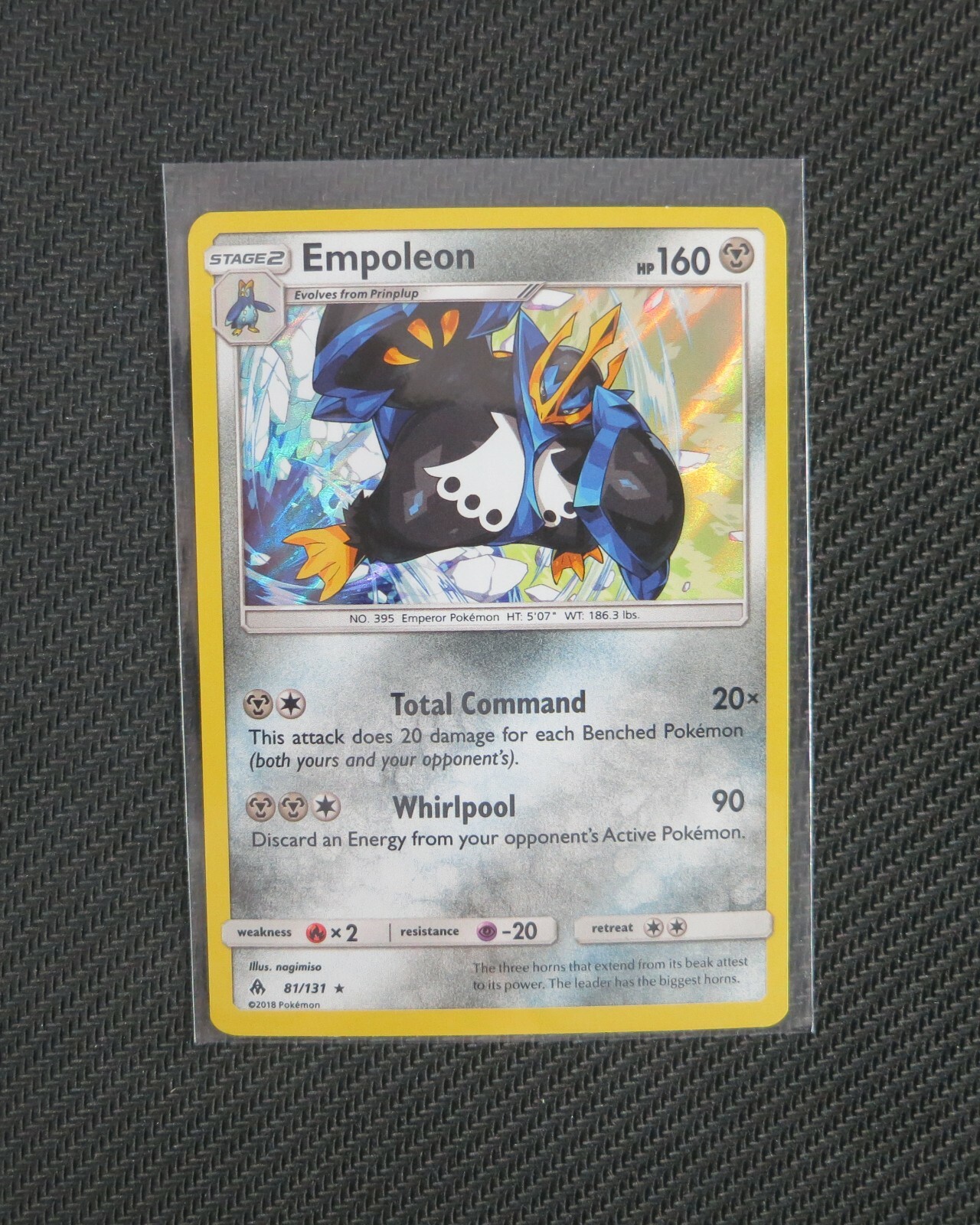 1X Empoleon 81/131 HOLO RARE Forbidden Light Pokemon TCG Card