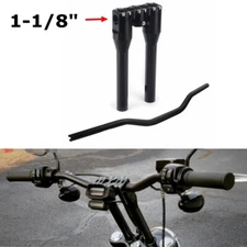 For Harley Dyna Softail Low Rider Street Bob Club Style 1-1/8" Handlebar & Riser